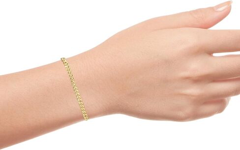 Nuragold 10k Yellow Gold 5mm Miami Cuban Link Chain Bracelet, Mens Jewelry Box Clasp 7" 7.5" 8" 8.5" 9" in Saudi Arabia