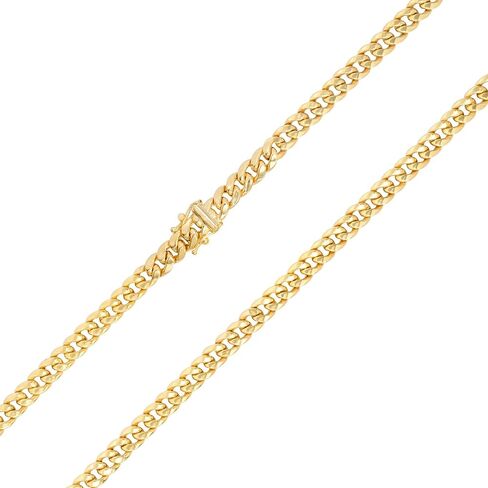 Nuragold 10k Yellow Gold 5mm Miami Cuban Link Chain Bracelet, Mens Jewelry Box Clasp 7" 7.5" 8" 8.5" 9" in Saudi Arabia