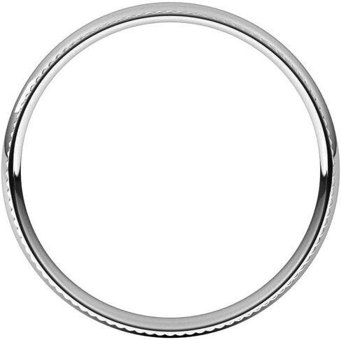 Rope Sides Wedding Band Comfort Fit Solid 925 Sterling Silver Real 10k 14k 18k Yellow Rose White Gold OR Platinum Ring Classic Domed Plain 3mm 4mm 6mm 8mm in Saudi Arabia