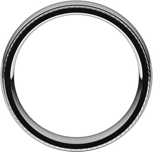 Rope Sides Wedding Band Comfort Fit Solid 925 Sterling Silver Real 10k 14k 18k Yellow Rose White Gold OR Platinum Ring Classic Domed Plain 3mm 4mm 6mm 8mm in Saudi Arabia