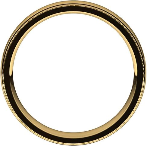 Rope Sides Wedding Band Comfort Fit Solid 925 Sterling Silver Real 10k 14k 18k Yellow Rose White Gold OR Platinum Ring Classic Domed Plain 3mm 4mm 6mm 8mm in Saudi Arabia
