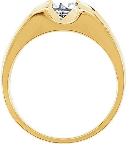 1/2ct Solitaire Mens Diamond Wedding Ring 14k Yellow Gold in Saudi Arabia