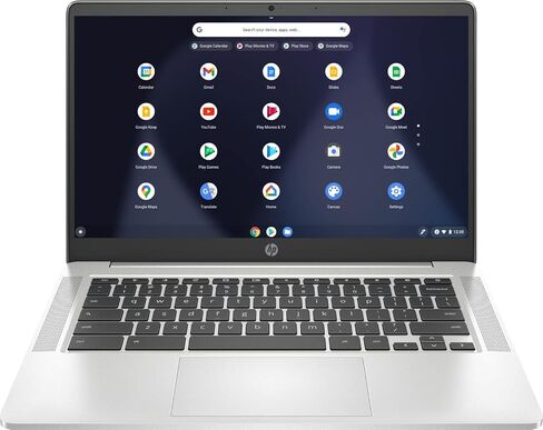 HP Chromebook 14" 14A-NB0013DX AMD 3015Ce, Chrome OS, AMD Radeon Graphics, 4GB DDR4 64 GB eMMC, Mineral Silver (Renewed) in Kuwait