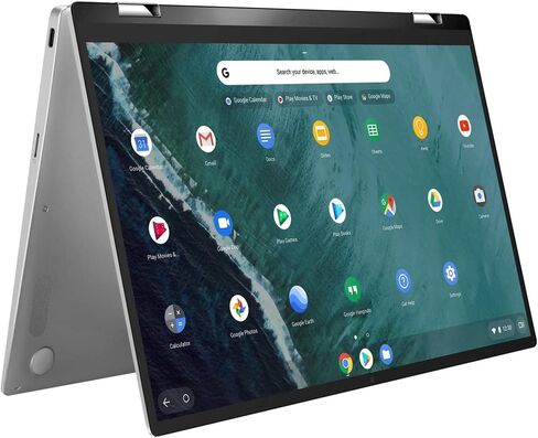 ASUS Chromebook Flip C434TA-IH348T 2-in-1 Laptop 14" Touchscreen Full HD 4-Way NanoEdge, Intel Core m3-8100Y Processor, 4GB RAM, 128GB eMMC Storage, Chrome OS (Renewed) in Saudi Arabia