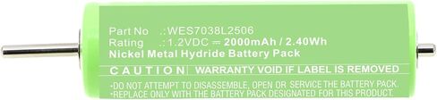Synergy Digital Shaver Battery, Compatible with Panasonic ES8067 Shaver, (Ni-MH, 1.2V, 2000mAh) Ultra High Capacity, Replacement for Panasonic WES7038L2506 Battery in Saudi Arabia