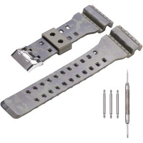 16mm Resin Strap Replacement for G-Shock ga110 ga100 ga120 gd100 g8900 Men's Rubber Watch Band