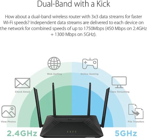 D-Link Networking DIR-867 AC1750 High Power Wi-Fi Gigabit Router Retail in Saudi Arabia