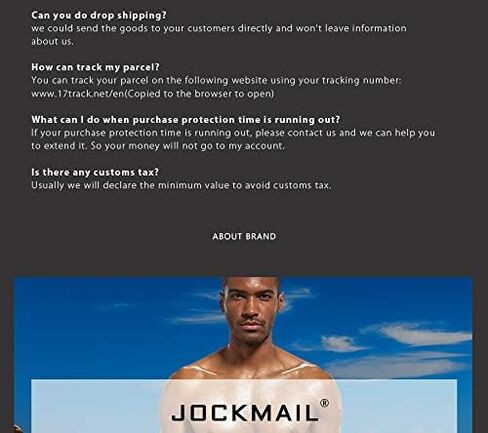 JOCKMAIL Men Open Back Underwear Men Boxer Shorts Cotton Backless boxer in Kuwait