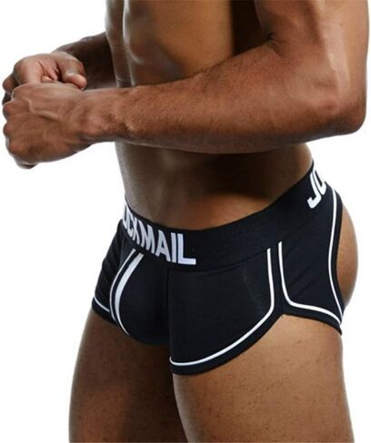 JOCKMAIL Men Open Back Underwear Men Boxer Shorts Cotton Backless boxer in Kuwait