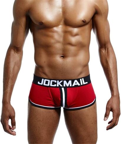 JOCKMAIL Men Open Back Underwear Men Boxer Shorts Cotton Backless boxer in Saudi Arabia