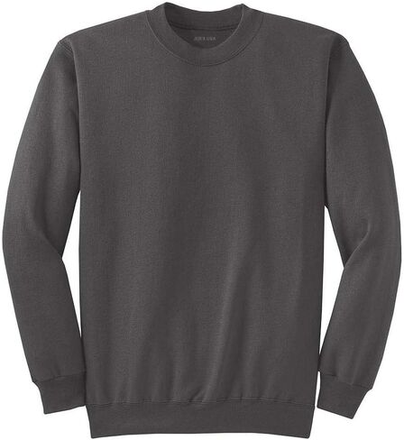 Joe's USA- Men's Ultimate Crewneck Sweatshirt-Charcoal-4XL in Saudi Arabia