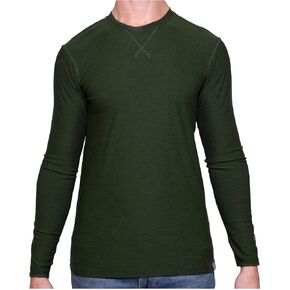 MERIWOOL Mens 100% Merino Wool Base Layer Lightweight Long Sleeve Thermal Shirt