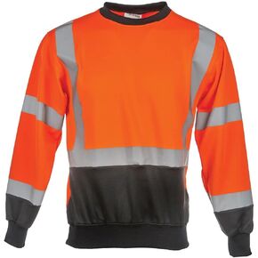 J. J. Keller & Associates, Inc. High Visibility Unisex Crew Neck Sweatshirt, ANSI Class 3, SAFEGEAR in Saudi Arabia