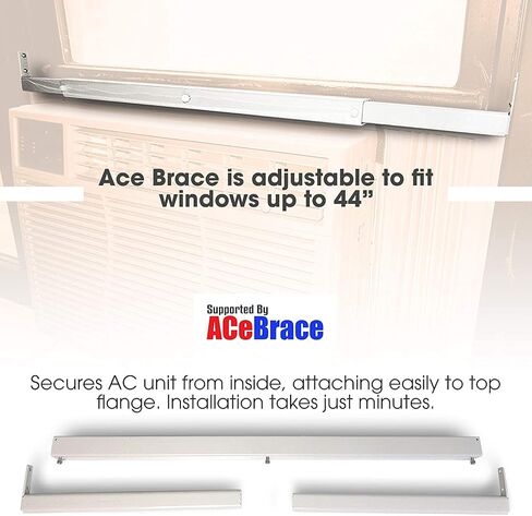 ACe BRACE Air Conditioner Support for Standard Window Air Conditioners Universal AC Window Bracket- Air Conditioner Support - Window Guard and Air Conditioner Support. in Saudi Arabia