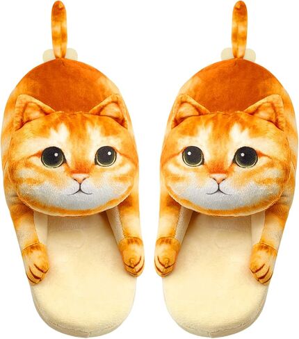 Infaccial Cute Cat fuzzy Plush Home Soft comfy Slippers for women,bedroom pillow slippers,house shoes for women,funny gift ideas, for girls,gift ideas, for mom,mens slippers in Saudi Arabia
