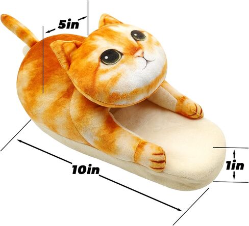 Infaccial Cute Cat fuzzy Plush Home Soft comfy Slippers for women,bedroom pillow slippers,house shoes for women,funny gift ideas, for girls,gift ideas, for mom,mens slippers in Saudi Arabia