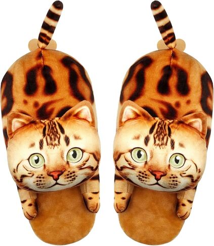 Infaccial Cute Cat fuzzy Plush Home Soft comfy Slippers for women,bedroom pillow slippers,house shoes for women,funny gift ideas, for girls,gift ideas, for mom,mens slippers in Kuwait