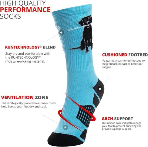 ChalkTalk SPORTS Lacrosse Athletic Mid-Calf Woven Socks | Lacrosse Dog Socks | Adult Size in Saudi Arabia