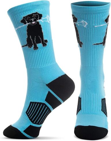 ChalkTalk SPORTS Lacrosse Athletic Mid-Calf Woven Socks | Lacrosse Dog Socks | Adult Size in Saudi Arabia