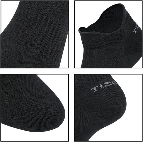 Tisoks Mens and Womens Titanium Anti Odor Deodorant Sports Ankle Socks for Athletes Feet in Kuwait