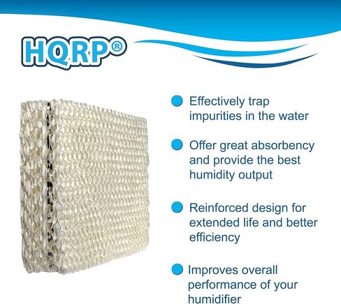 HQRP 4-Pack Wick Filter Compatible with Sears Kenmore 14102, 14112, 14120, 144115, 29557 Humidifier, 14809 Replacement in Kuwait