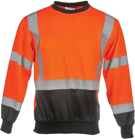 J. J. Keller & Associates, Inc. High Visibility Unisex Crew Neck Sweatshirt, ANSI Class 3, SAFEGEAR in Saudi Arabia