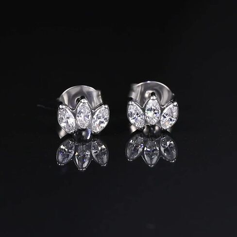 Limerencia Pure Titanium Hypoallergenic Earrings | CZ Crown Cubic Zirconia | Implant Grade Piercing jewelry| Suitable for Sensitive Ears Delicate Jewelry in Saudi Arabia