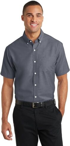 Port Authority Short Sleeve SuperPro Oxford Shirt. S659 in Kuwait