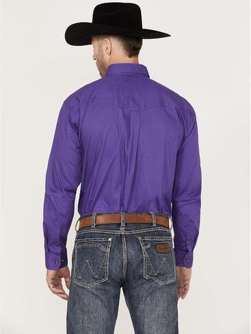 Roper Men's Solid Amarillo Collection Long Sleeve Western Shirt in Saudi Arabia