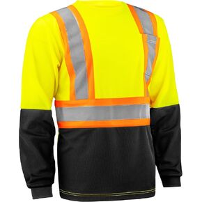 North 15 Hi Vis T-Shirt - Safety Shirt, ASNI Class 3 Reflective Safety Long Sleeve T-Shirt in Saudi Arabia