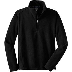 بلوفر رجالي ناعم ومريح من الصوف بسحاب 1/4 بمقاسات: XS-6XL للبالغين