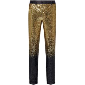 CARFFIV Men Fashion Gradient Colors Sequins Pants