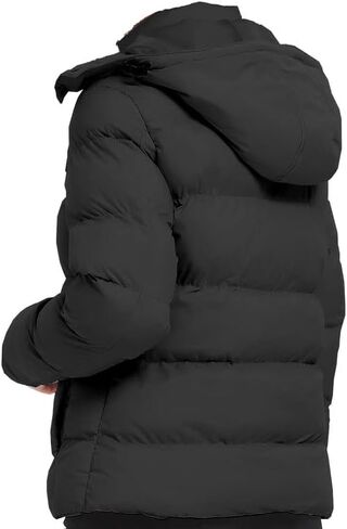 YEABEDA Mens Winter Outdoor Coat, Heavy Weight Hooded Puffer Jacket, Windbreaker for Men in Saudi Arabia