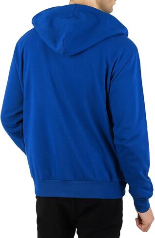 Mens Slim Fit Long Sleeve Lightweight Zip-up Hoodie Mixed Waffle Knit with Kangaroo Pocket in Saudi Arabia