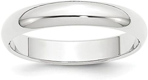 Platinum 4mm Plain Classic Dome Wedding Band Ring in Saudi Arabia