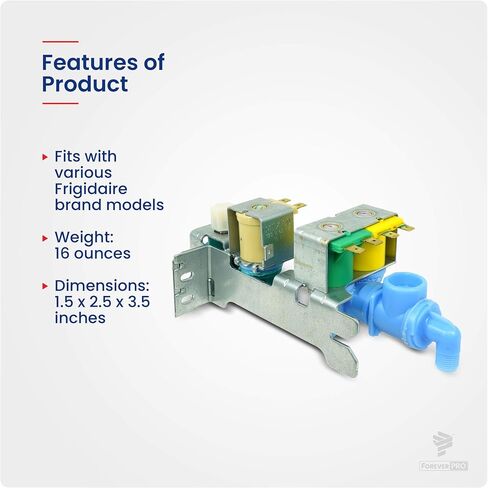 ForeverPRO 240531101 241734301 2403218A Water Valve for Frigidaire Refrigerator in Saudi Arabia