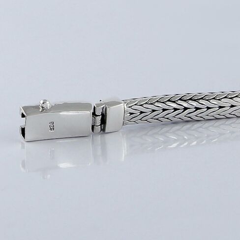 Solid 925 Sterling Silver Small or Big Style Men Bracelet - Size range 7 to 10 inches in Saudi Arabia