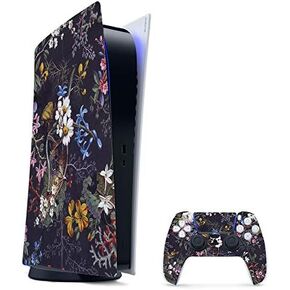 MightySkins Gaming Skin for PS5 / PlayStation 5 Bundle - Almond Blossom | Protective Viny wrap | Easy to Apply and Change Style | Made in The USA in Kuwait
