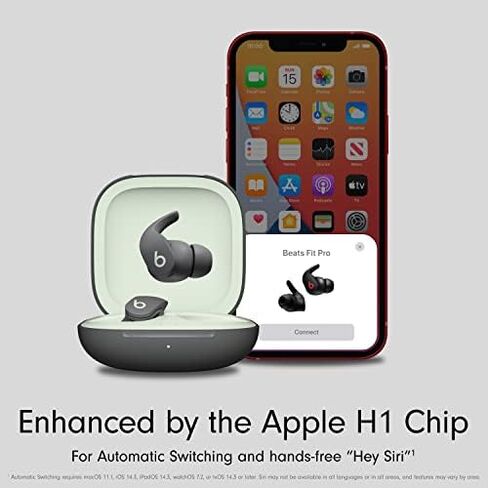 Beats Fit Pro - True Wireless Noise Cancelling Earbuds with $25 Amazon Gift Card - Apple H1 Headphone Chip, Compatible with Apple & Android, Class 1 Bluetooth®, Built-in Microphone - Sage Gray in Saudi Arabia