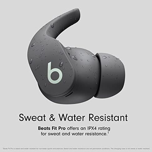 Beats Fit Pro - True Wireless Noise Cancelling Earbuds with $25 Amazon Gift Card - Apple H1 Headphone Chip, Compatible with Apple & Android, Class 1 Bluetooth®, Built-in Microphone - Sage Gray in Saudi Arabia