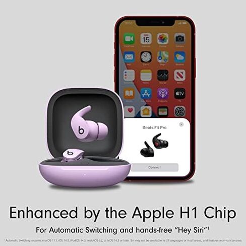 Beats Fit Pro - True Wireless Noise Cancelling Earbuds with $25 Amazon Gift Card - Apple H1 Headphone Chip, Compatible with Apple & Android, Class 1 Bluetooth®, Built-in Microphone - Stone Purple in Saudi Arabia