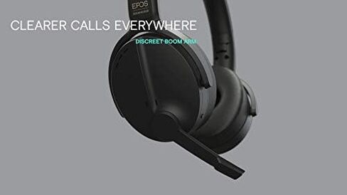 EPOS | SENNHEISER Adapt 560 (1000207) - Dual-Sided, Dual-Connectivity, Wireless, Bluetooth, ANC On-Ear Headset | Discreet Foldable Boom Mic | for Mobile Phone & Softphone | Teams Certified (Black) in Saudi Arabia