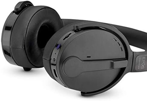 EPOS | SENNHEISER Adapt 560 (1000207) - Dual-Sided, Dual-Connectivity, Wireless, Bluetooth, ANC On-Ear Headset | Discreet Foldable Boom Mic | for Mobile Phone & Softphone | Teams Certified (Black) in Saudi Arabia
