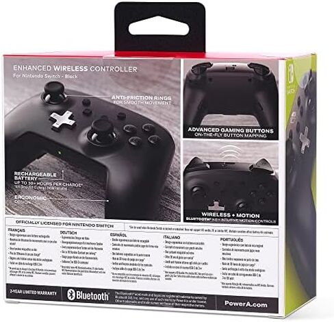 PowerA Enhanced Wireless Controller for Nintendo Switch - Black in Saudi Arabia