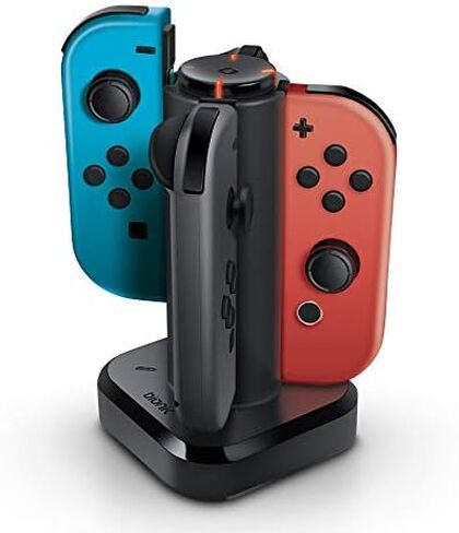 Bionik Tetra Power - Nintendo Switch Joy Con Charging Dock (4 Controllers) with Built-In Cable Adjustment System and LED Charge Status Indicators in Kuwait