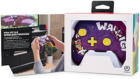 PowerA Enhanced Wireless Controller for Nintendo Switch - Waluigi, Nintendo Switch Lite, Gamepad, game controller, Bluetooth controller, rechargeable in Saudi Arabia
