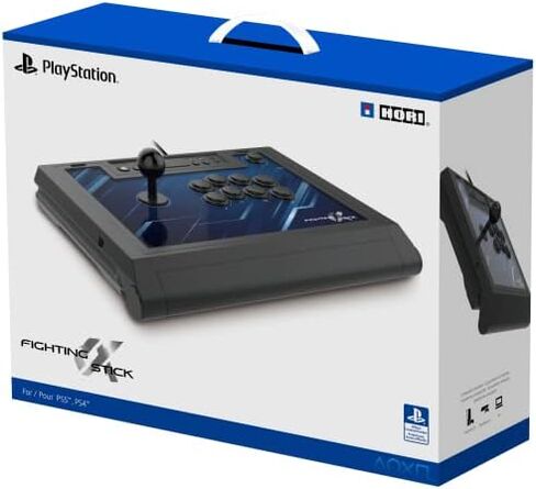 HORI PlayStation 5 Fighting Stick Alpha - Tournament Grade Fightstick for PS5, PS4, PC - Officially Licensed by Sony in Saudi Arabia