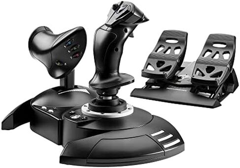 Thrustmaster T.Flight Full Kit X: Complete Kit for Flight Simulation, Joystick and Detachable Throttle, Rudder Pedals with Slide Rails, Compatible with Xbox Series X|S, Xbox One and PC (Xbox One) in Saudi Arabia