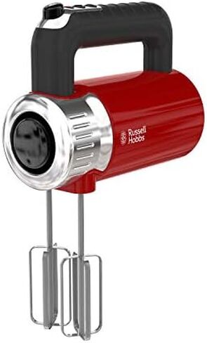 Russell Hobbs MX3100RDR Retro Style Hand Mixer, 4 Speeds + Turbo Boost, Red in Saudi Arabia