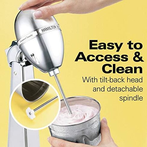 Hamilton Beach 730C DrinkMaster Classic Drink Mixer, 28 oz Mixing Cup, Chrome in Saudi Arabia